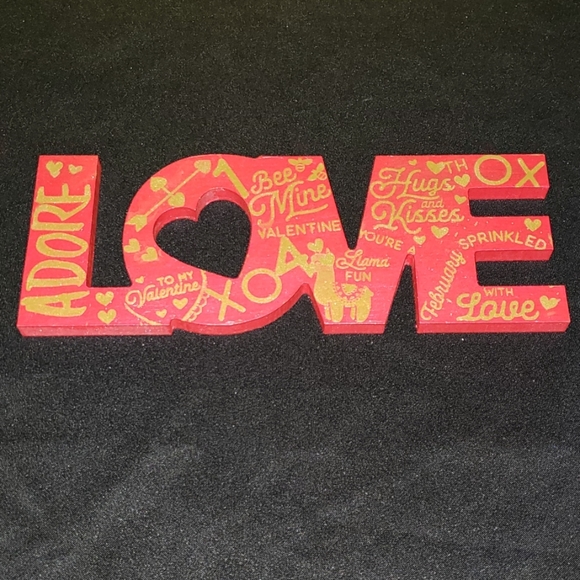Wooden “LOVE” Sign - Picture 2 of 2